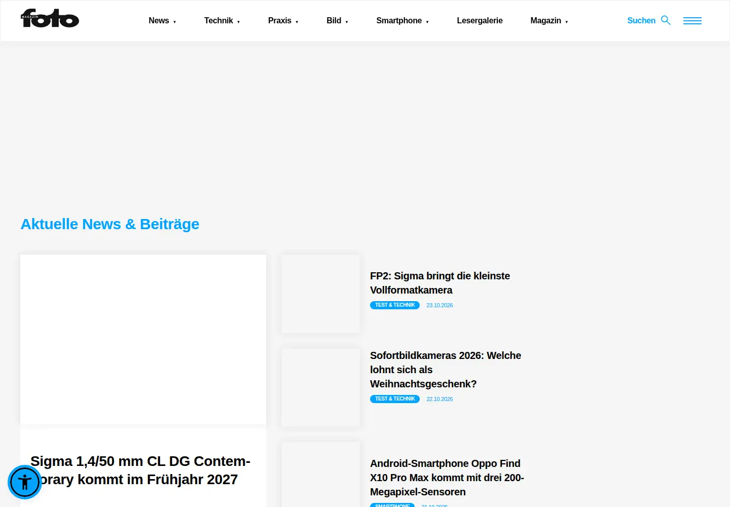 Screenshot of fotomagazin.de
