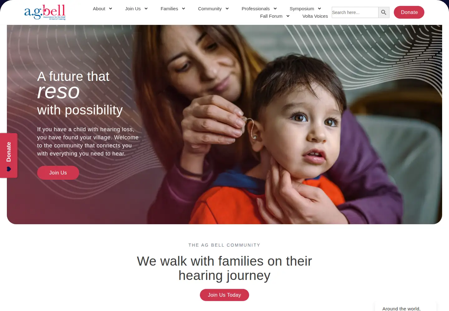 Screenshot of agbell.org