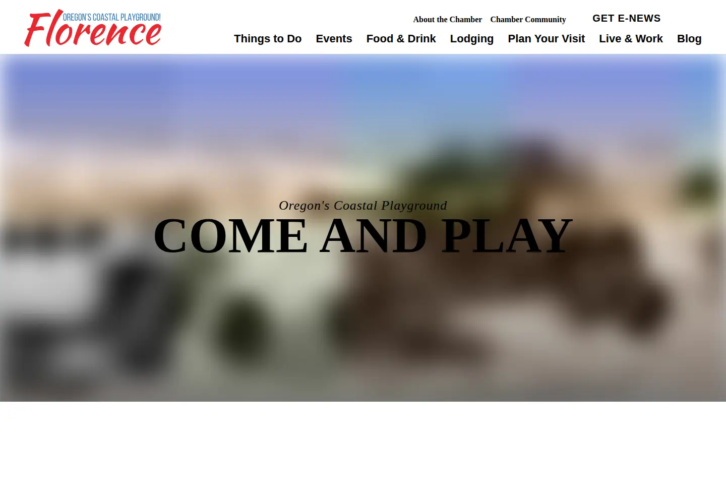 Screenshot of florencechamber.com