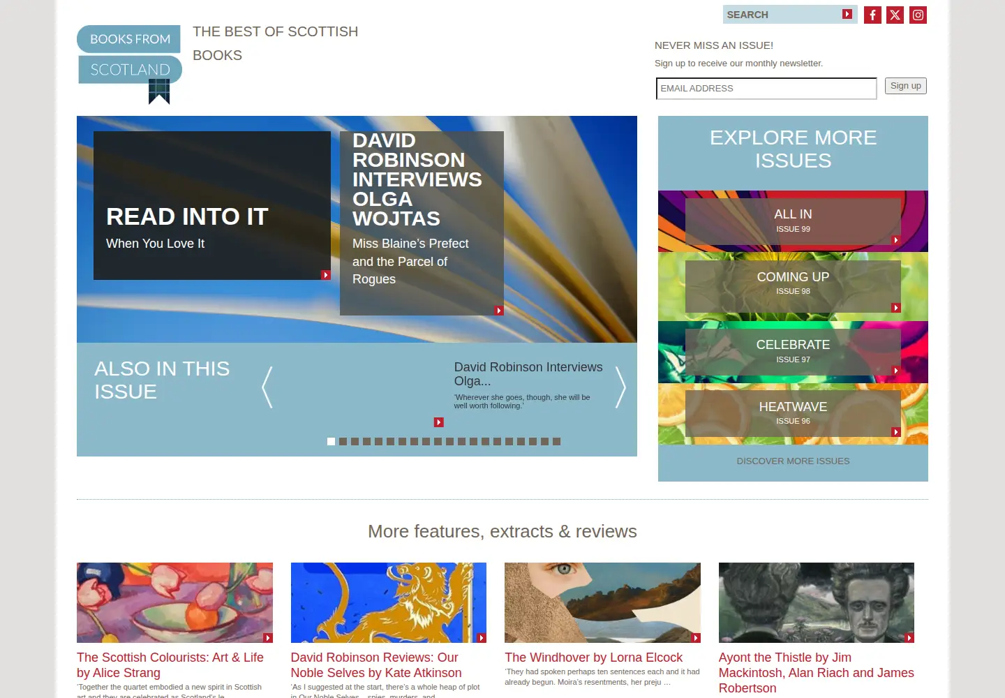 Screenshot of booksfromscotland.com