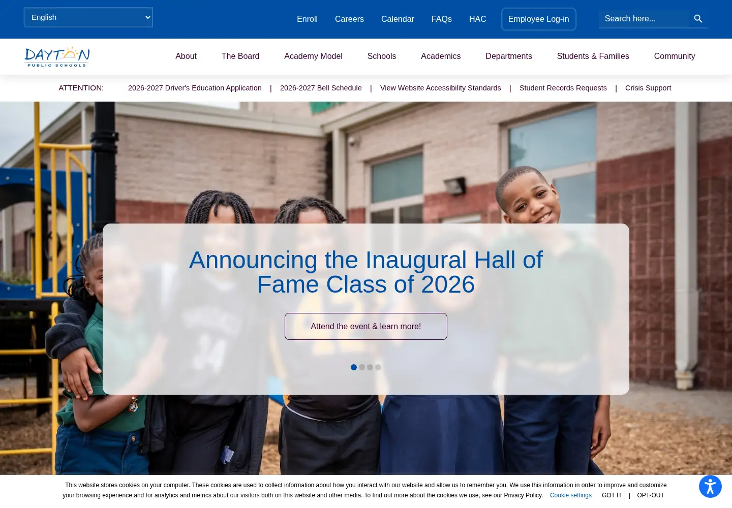 Screenshot of dps.k12.oh.us