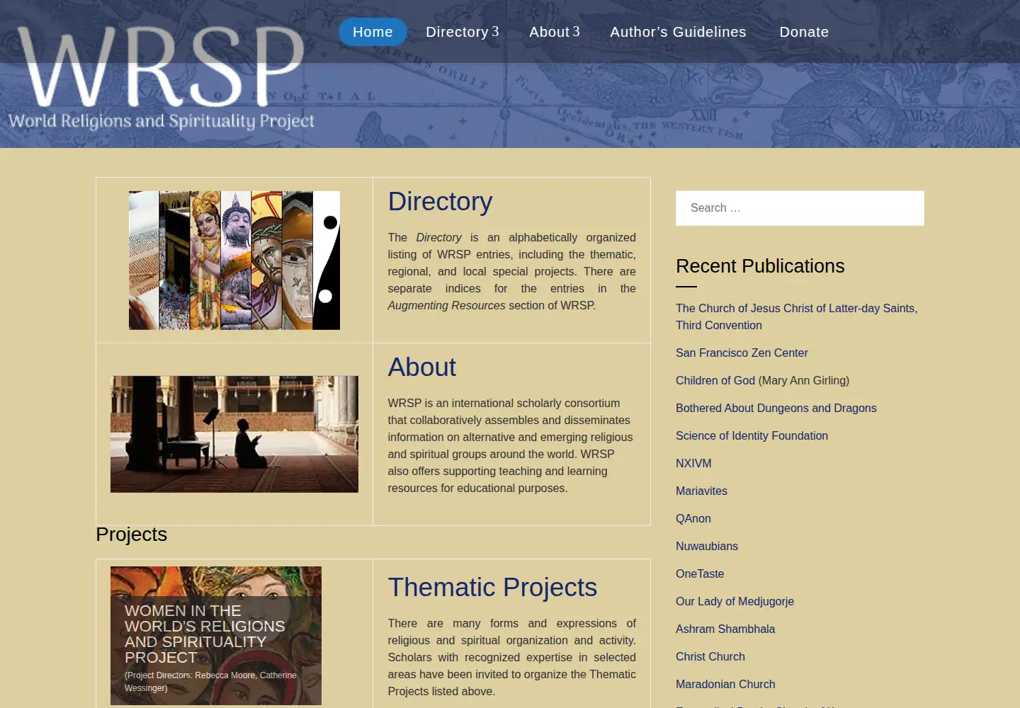 Screenshot of wrldrels.org