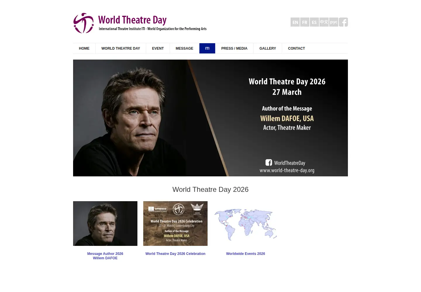 Screenshot of world-theatre-day.org