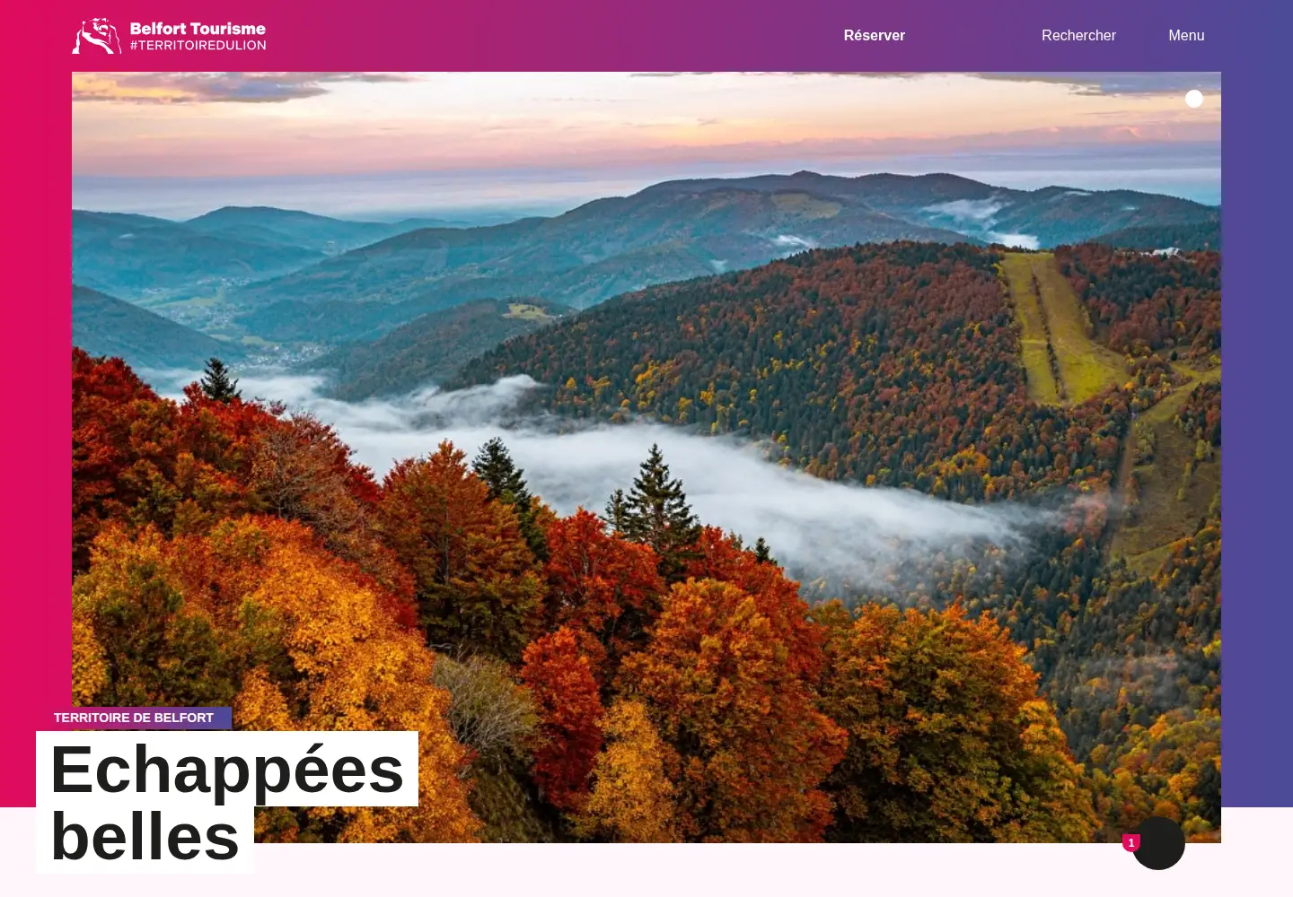 Screenshot of belfort-tourisme.com