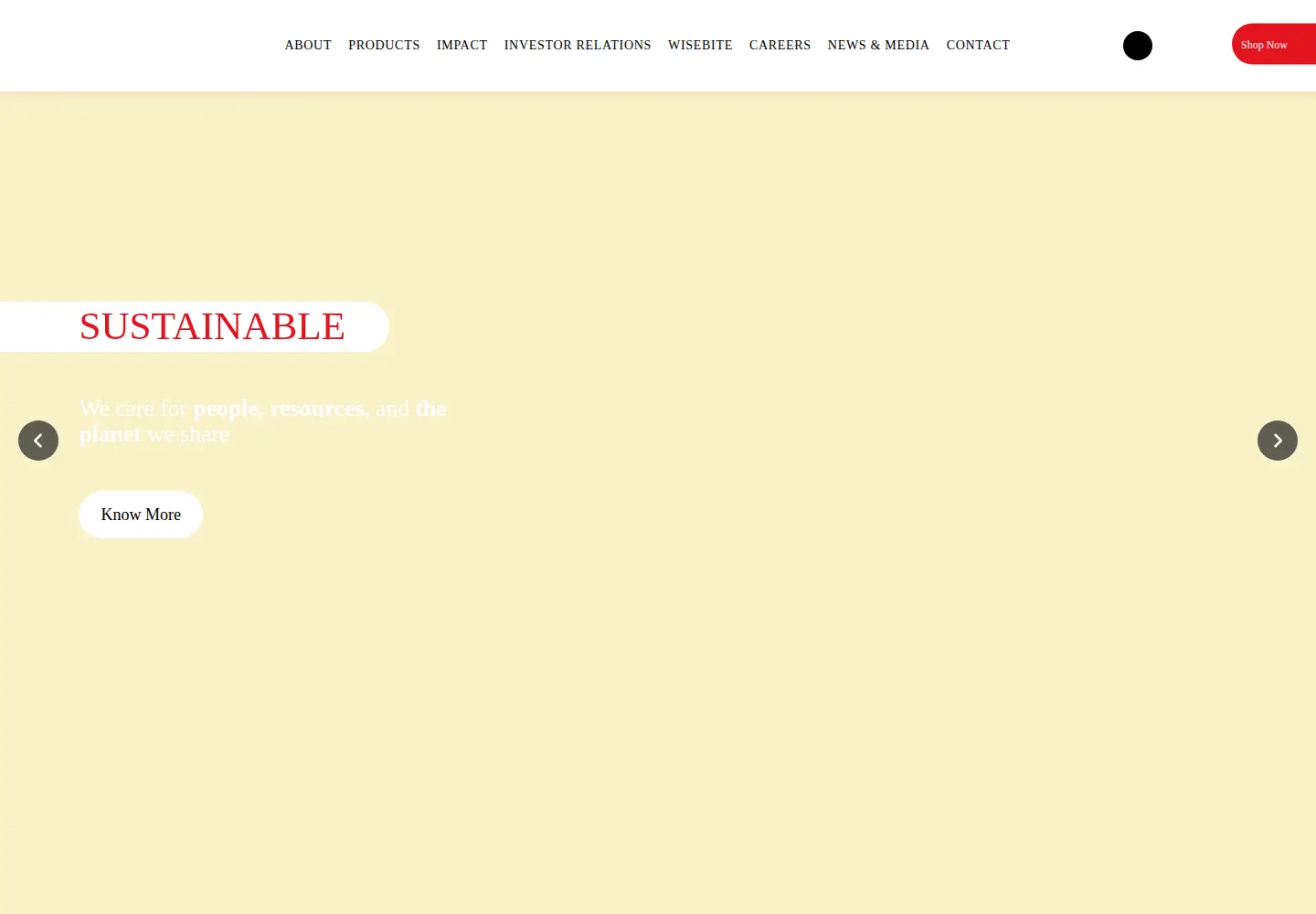 Captured homepage of britannia.co.in in the current scan