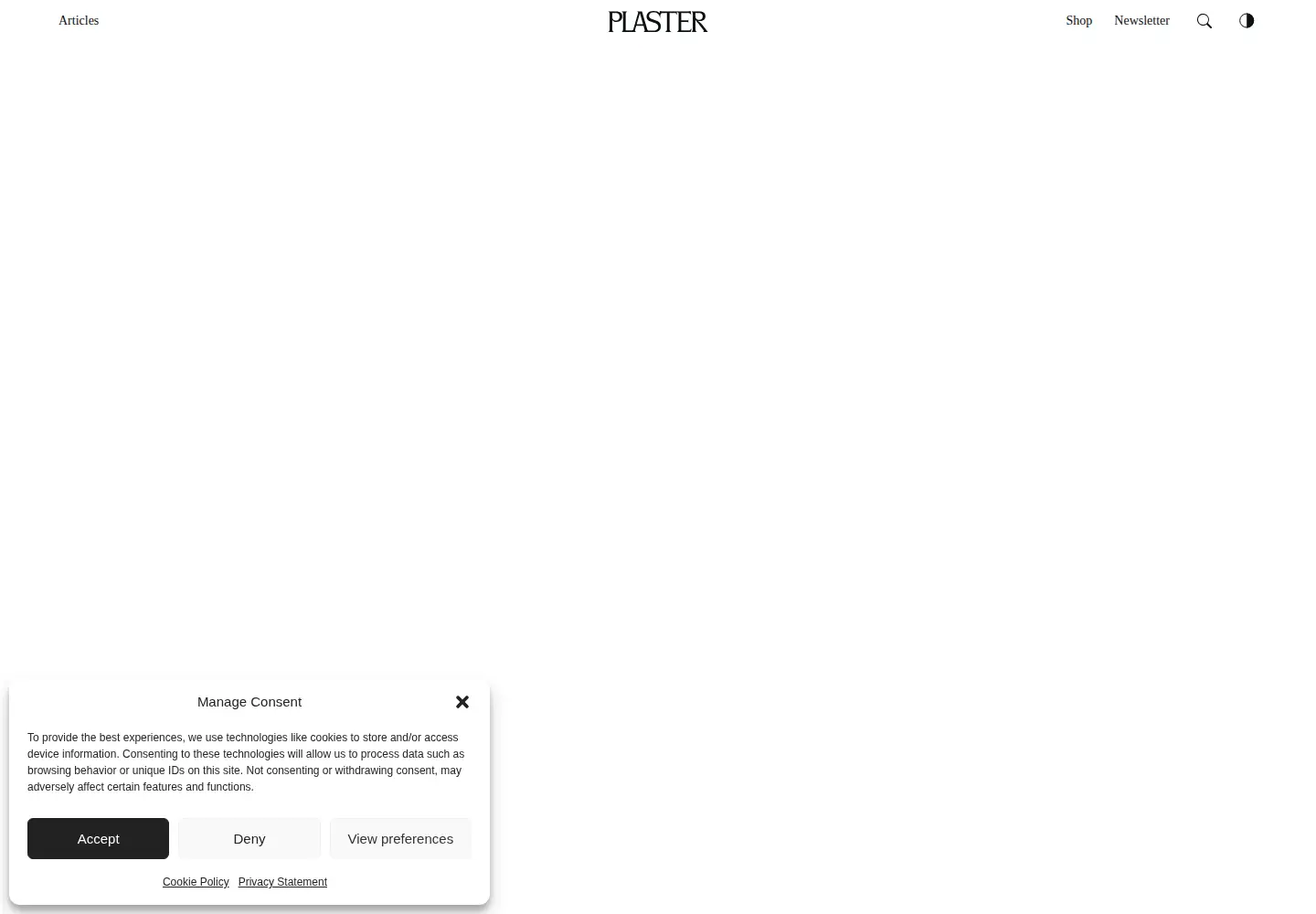 Screenshot of plastermagazine.com