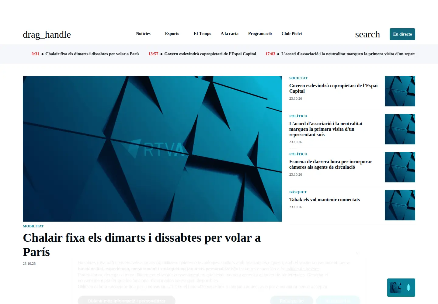 Screenshot of rtva.ad