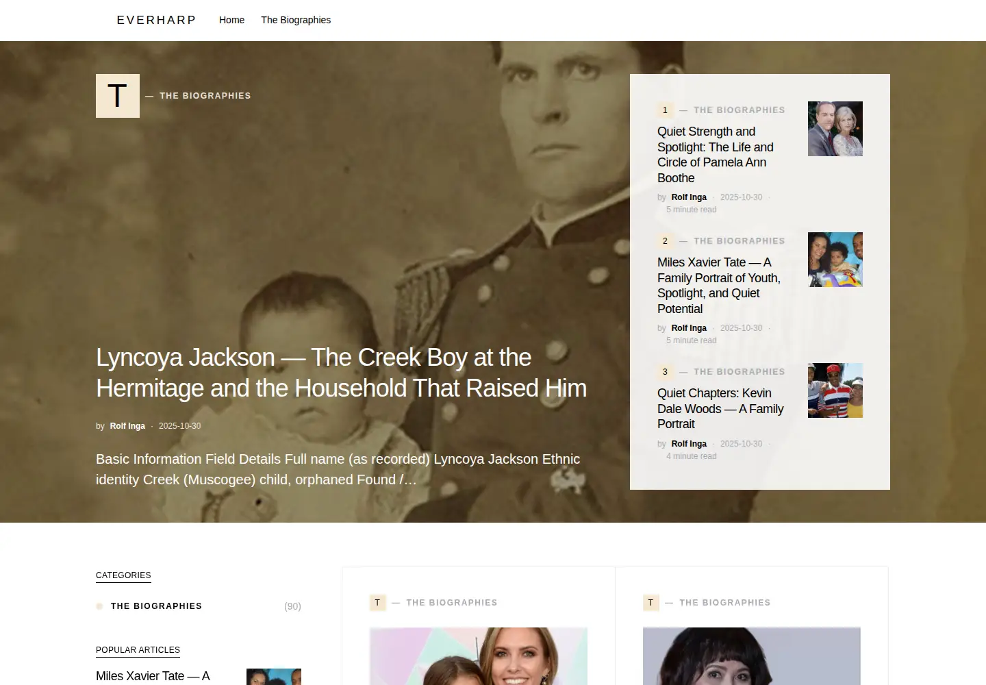 Screenshot of everharp.com