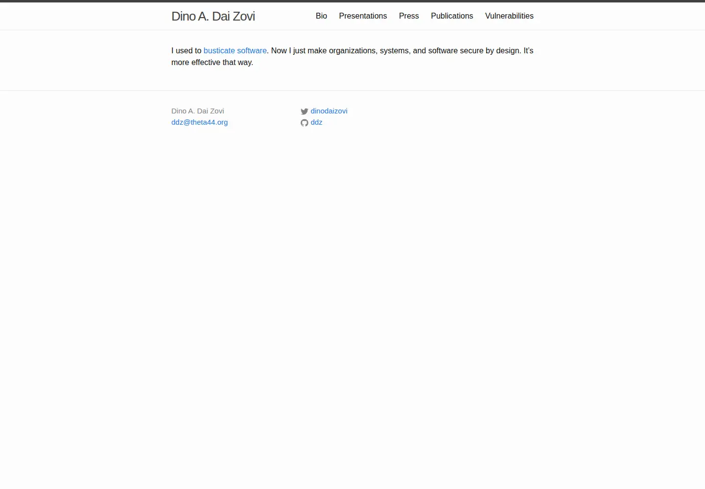 Screenshot of theta44.org