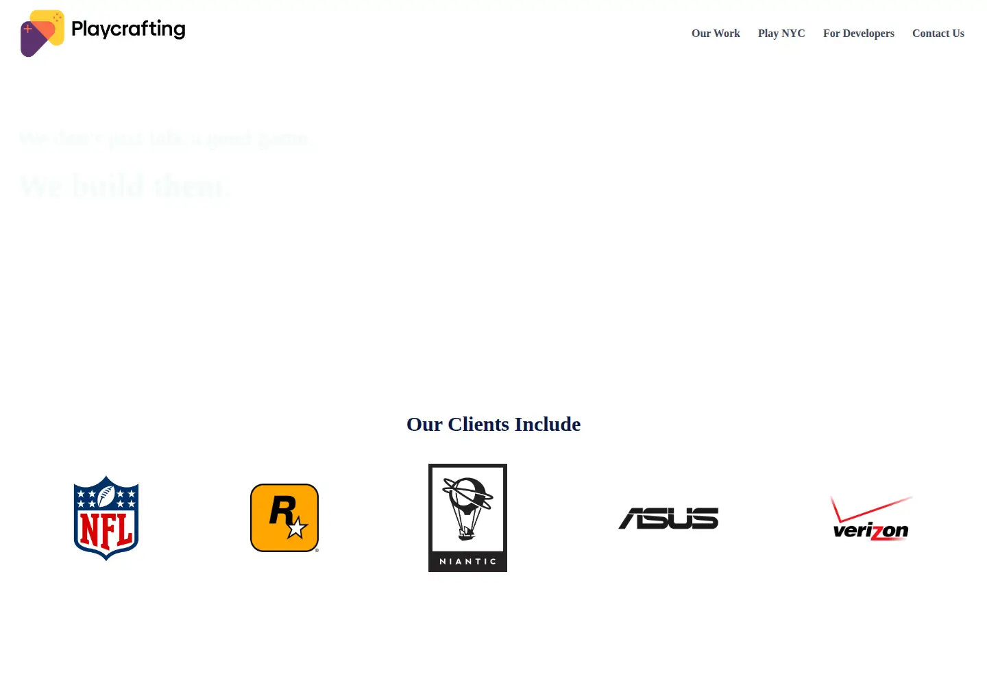 Screenshot of playcrafting.com