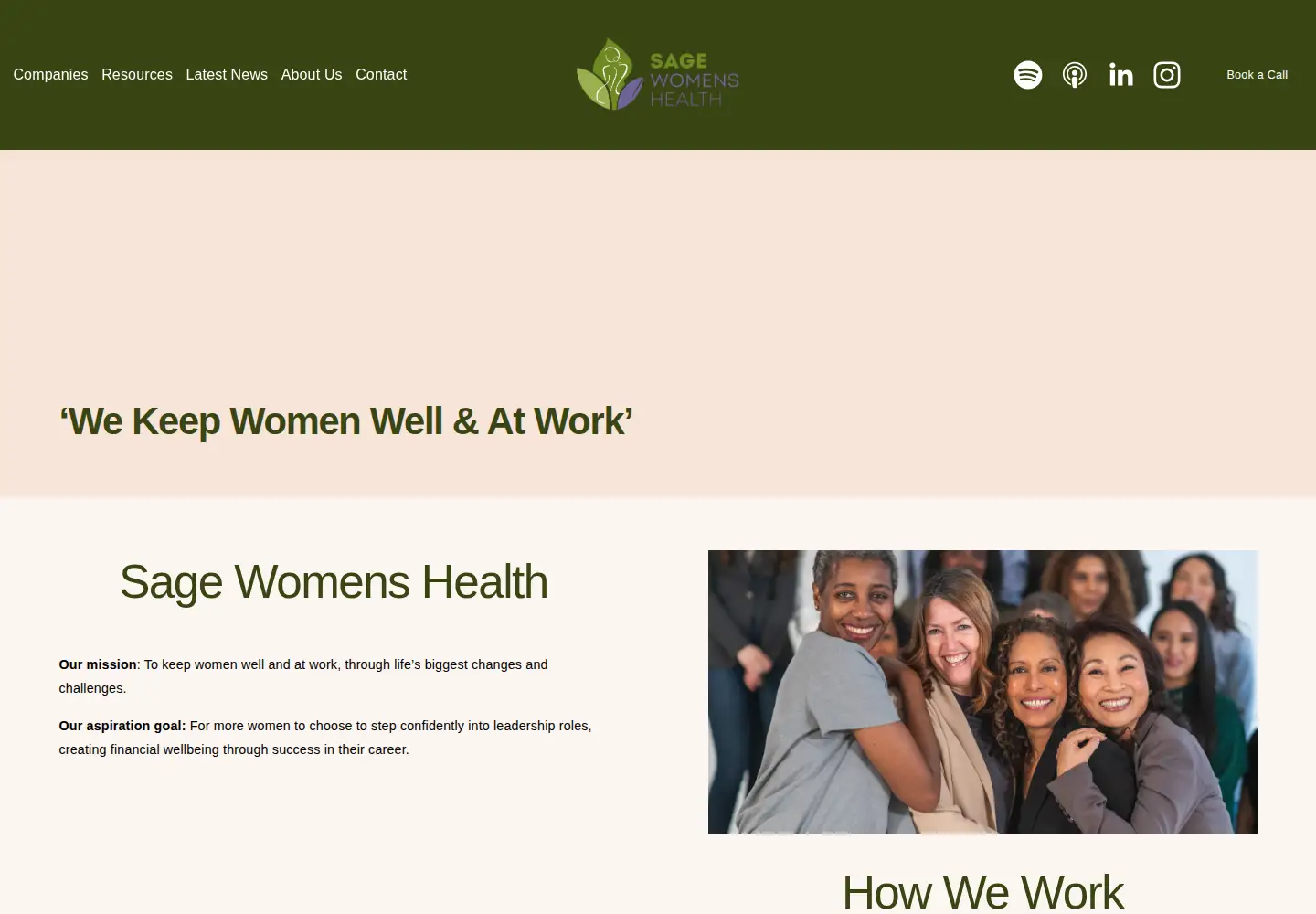 Screenshot of sagewomenshealth.com