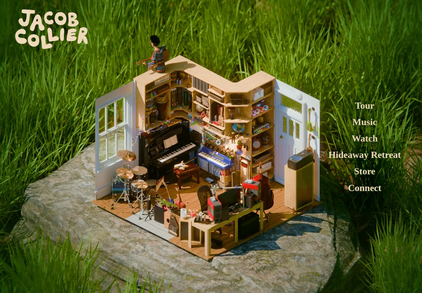 Captured homepage of jacobcollier.com in the current scan