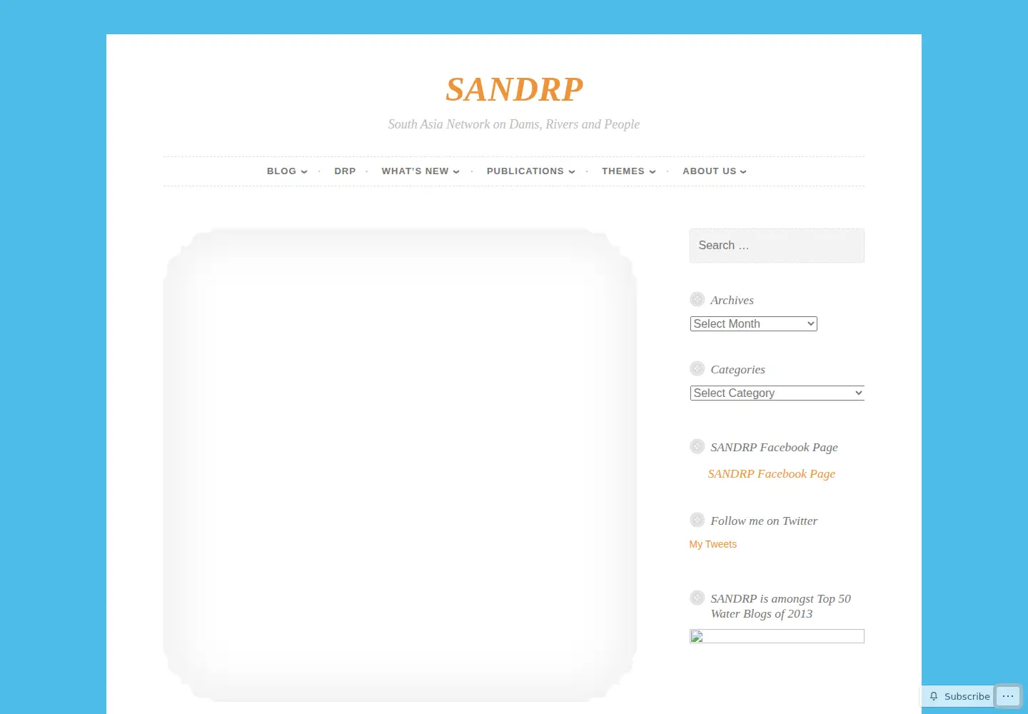 Screenshot of sandrp.in