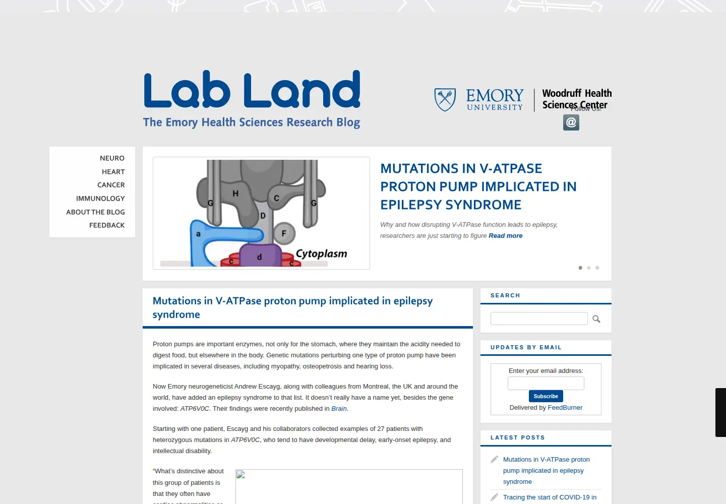 Screenshot of emoryhealthsciblog.com
