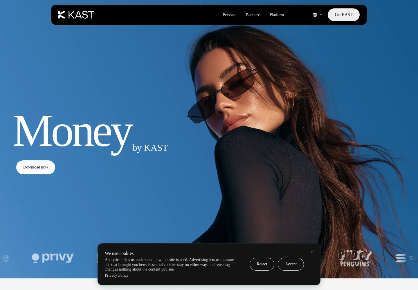 Screenshot of kast.xyz