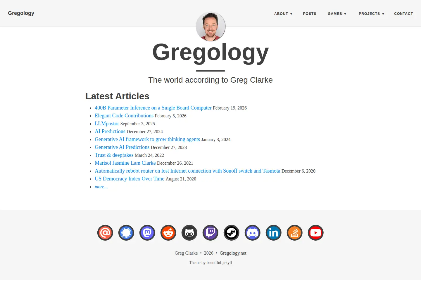 Screenshot of gregology.net