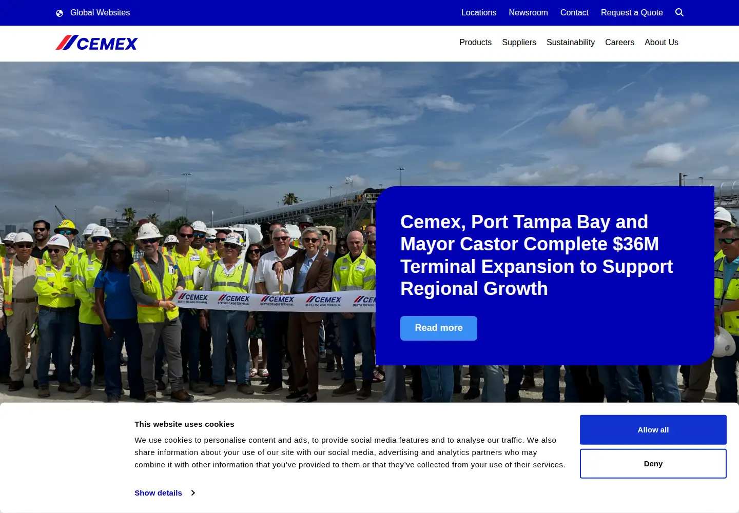 Screenshot of cemexusa.com