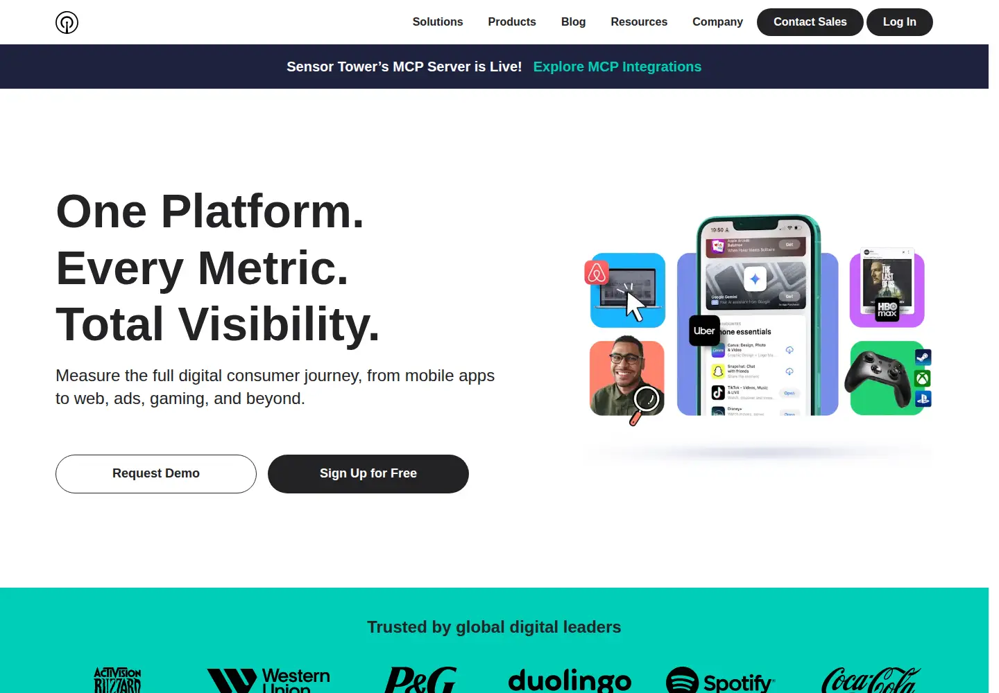 Screenshot of sensortower.com