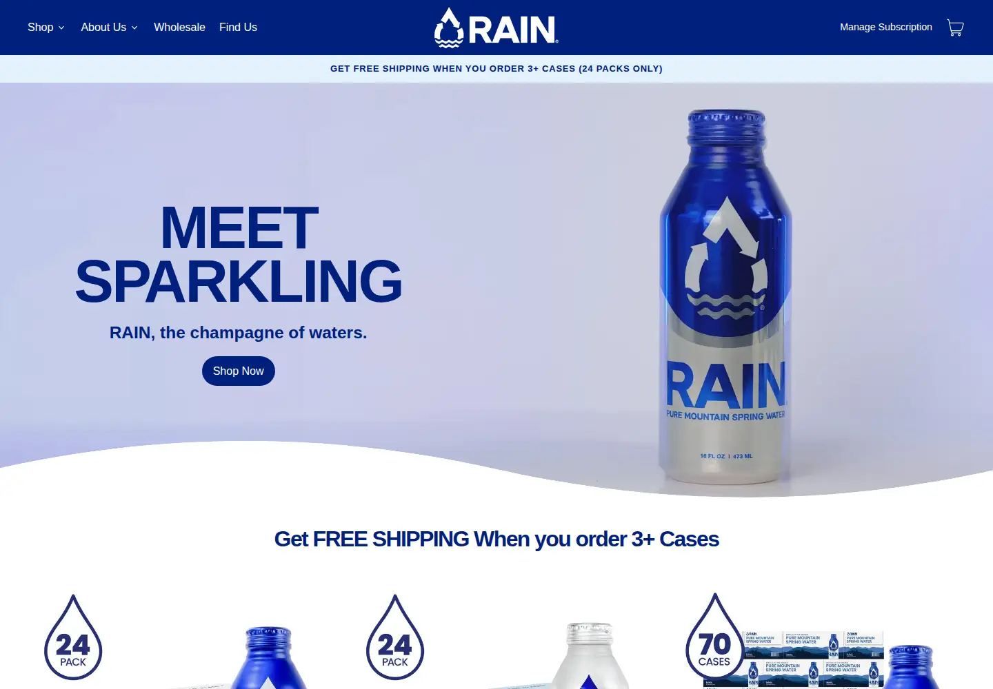Captured homepage of responsiblyrain.com in the current scan