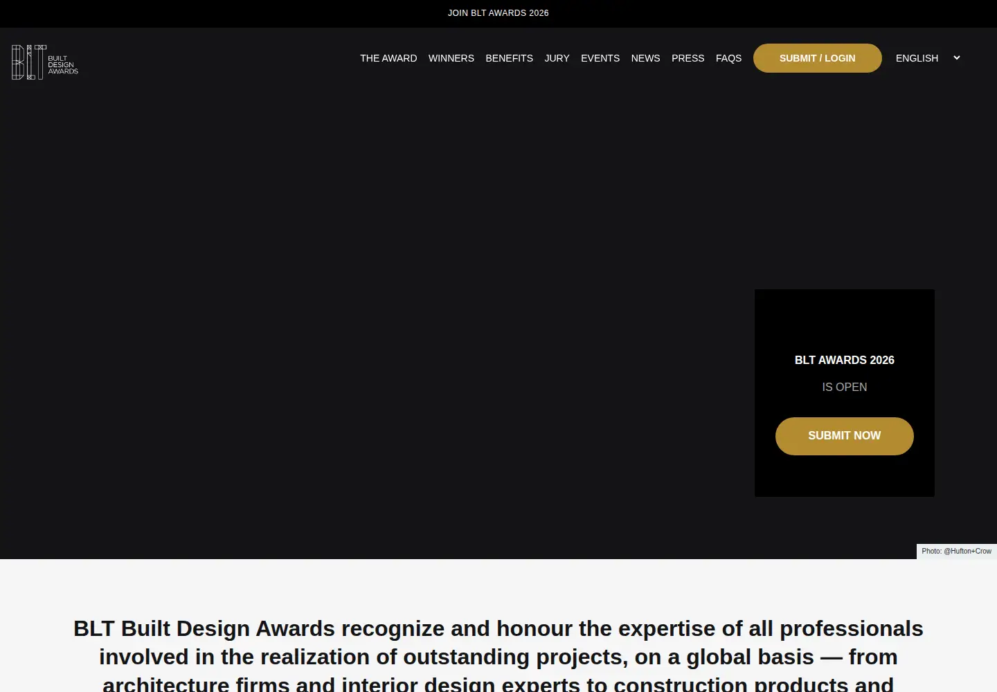 Screenshot of bltawards.com