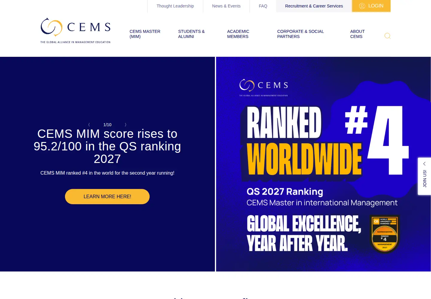 Screenshot of cems.org