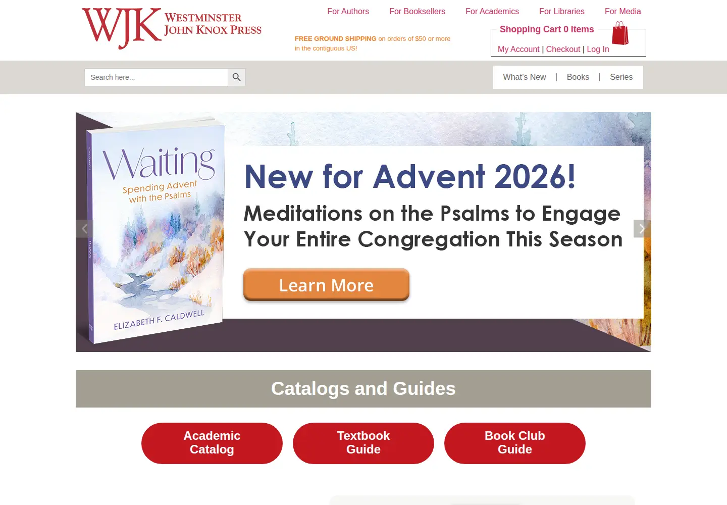 Screenshot of wjkbooks.com