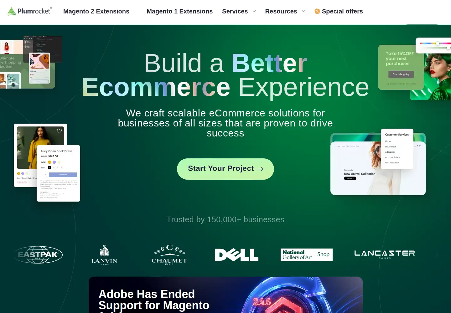 Screenshot of plumrocket.com