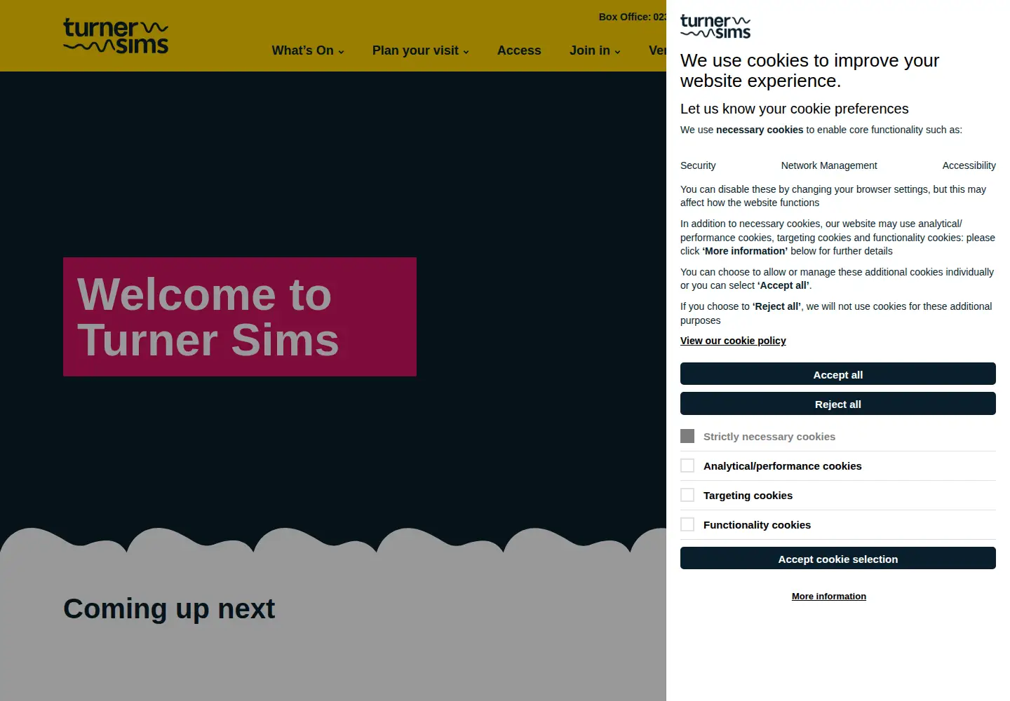 Screenshot of turnersims.co.uk