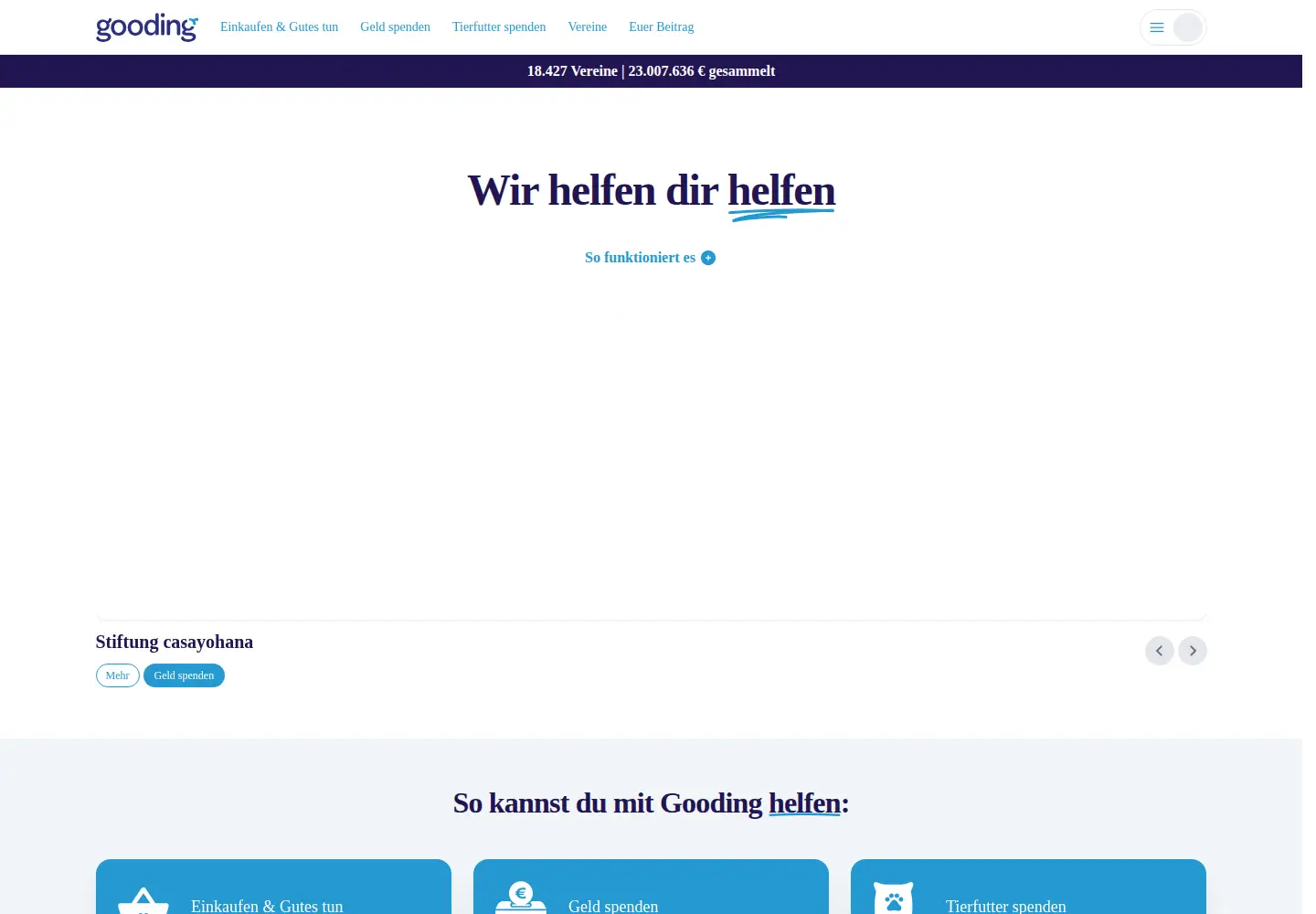 Screenshot of gooding.de