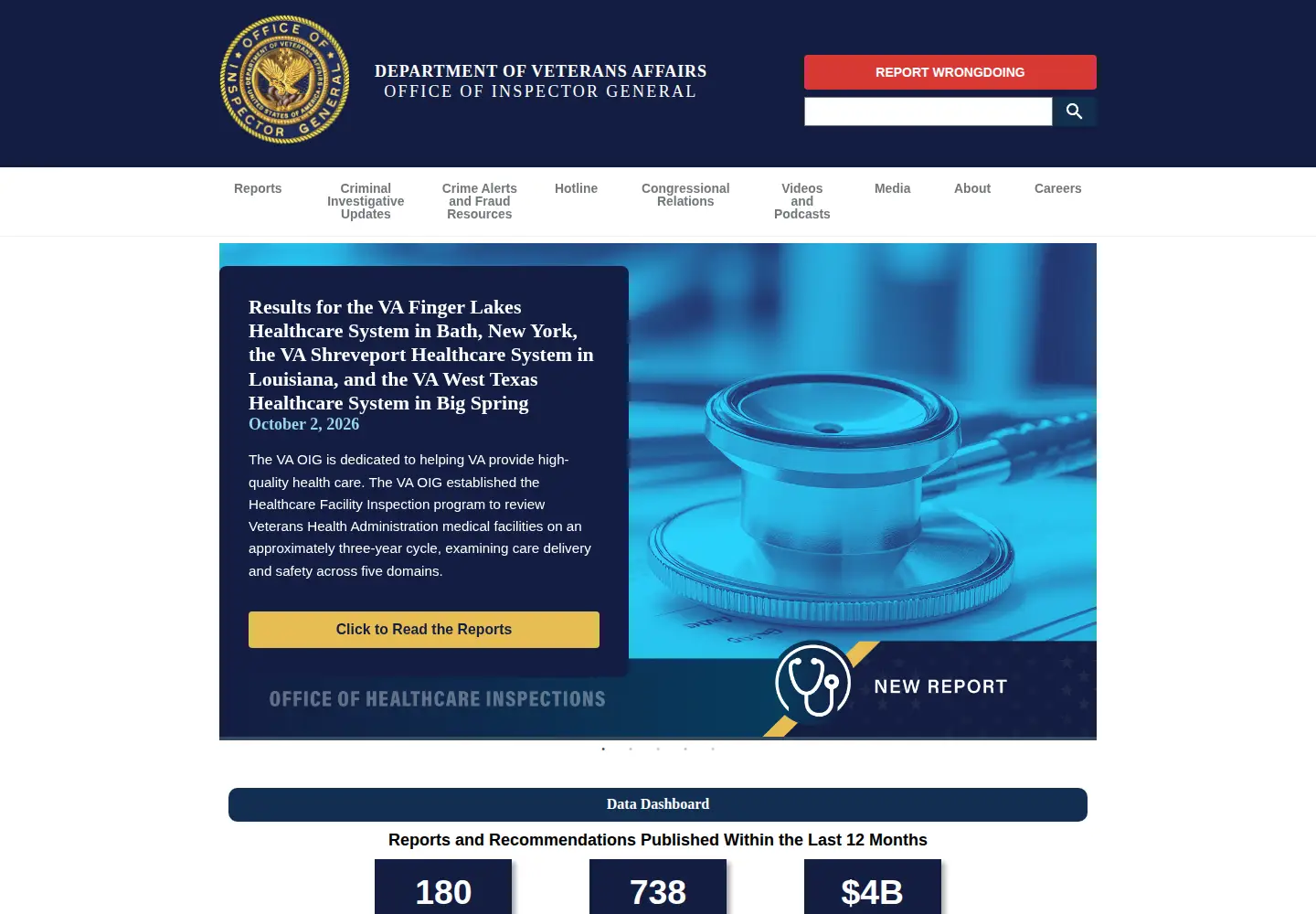 Screenshot of vaoig.gov