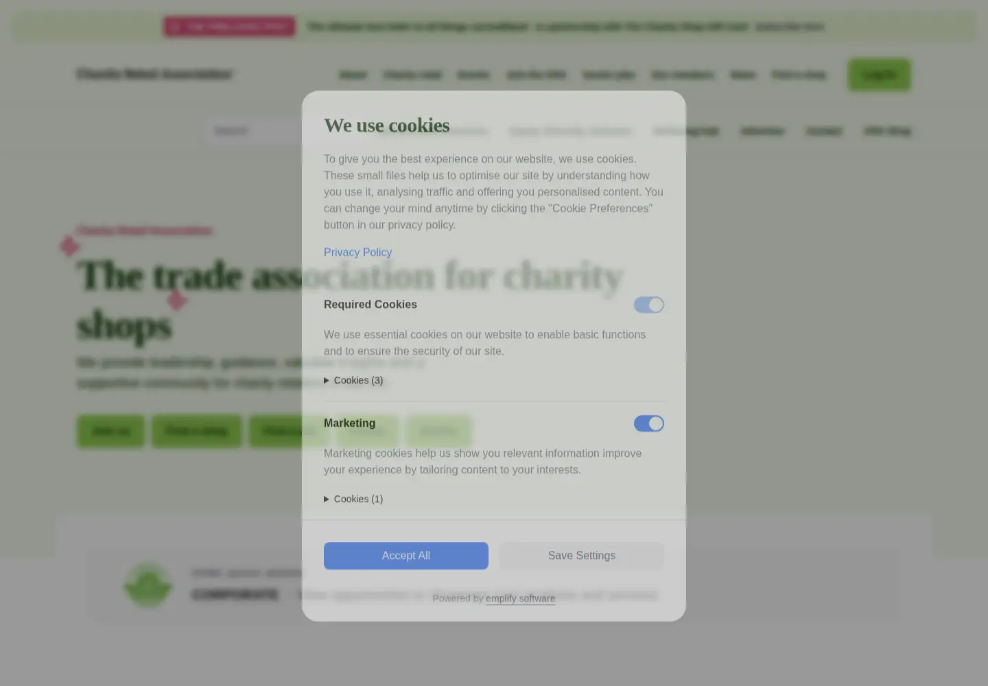 Screenshot of charityretail.org.uk