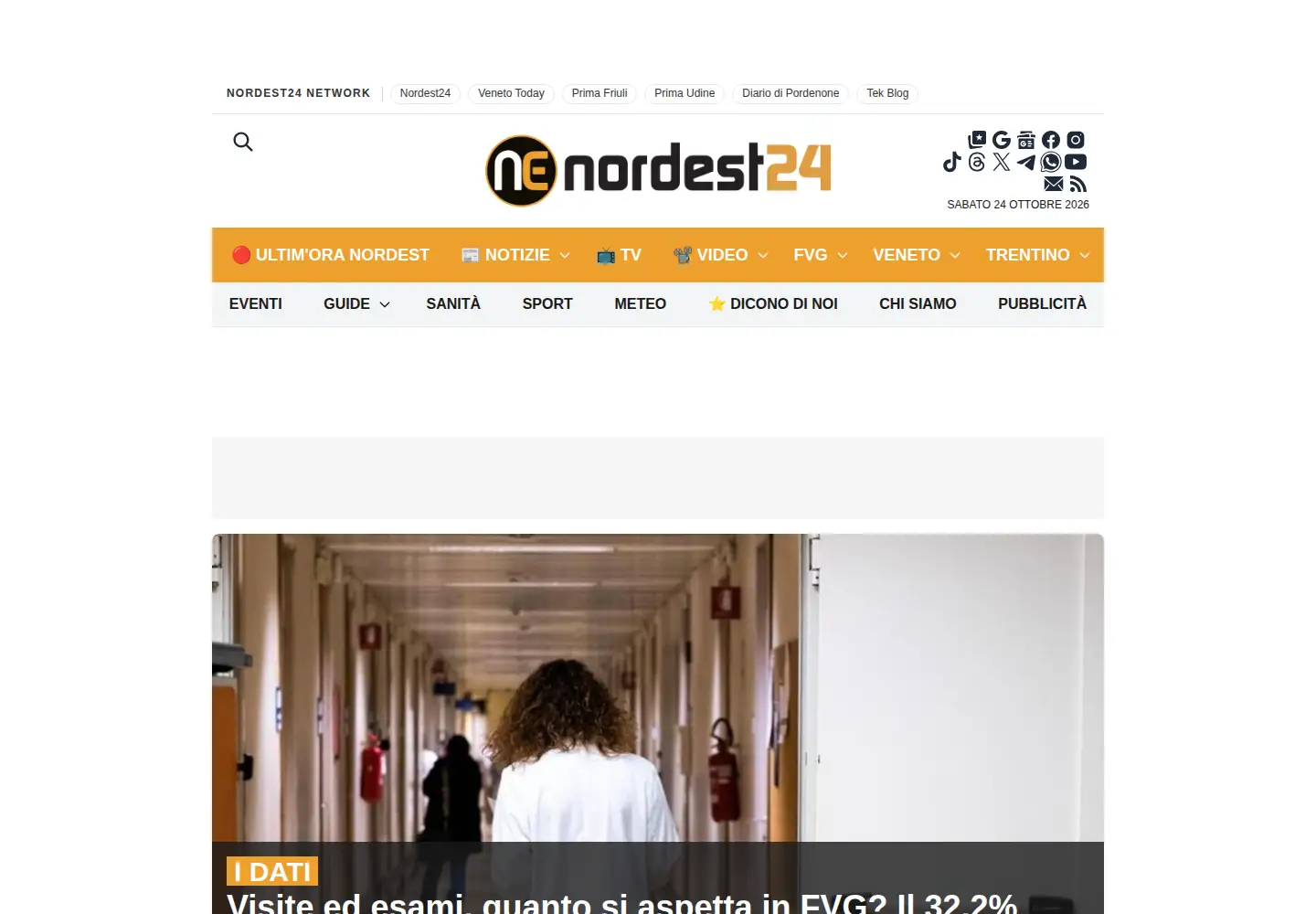 Screenshot of nordest24.it