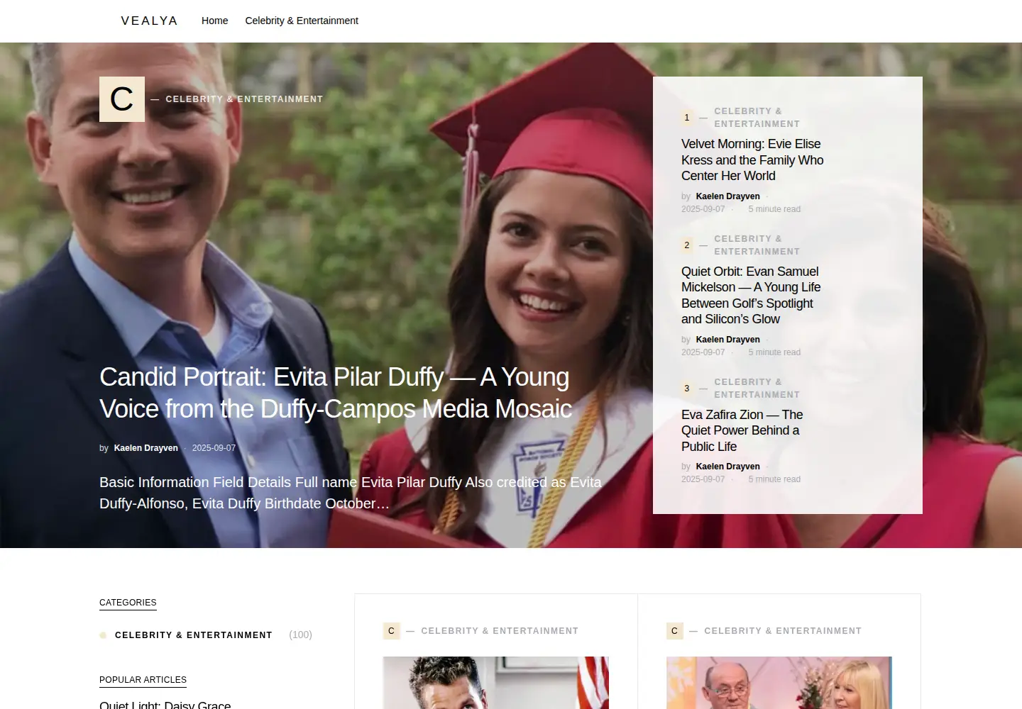 Screenshot of vealya.com
