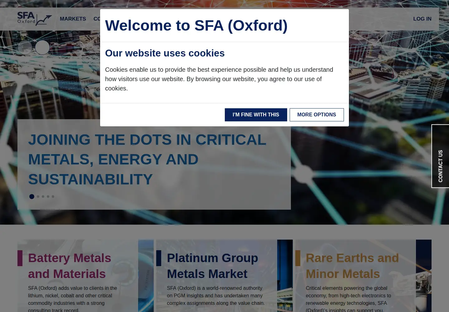 Screenshot of sfa-oxford.com