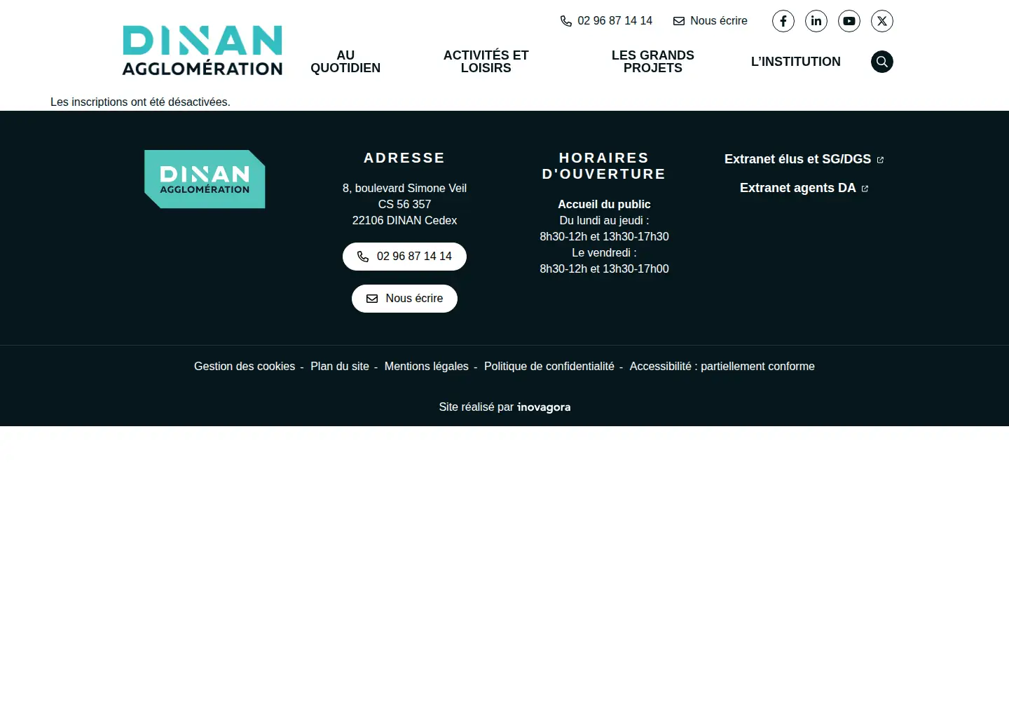 Screenshot of dinan-agglomeration.fr