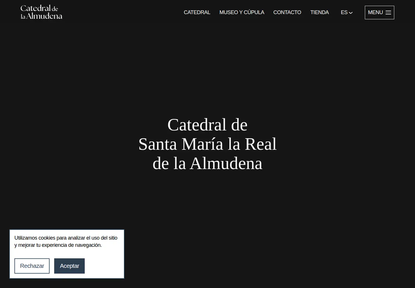 Screenshot of catedraldelaalmudena.es