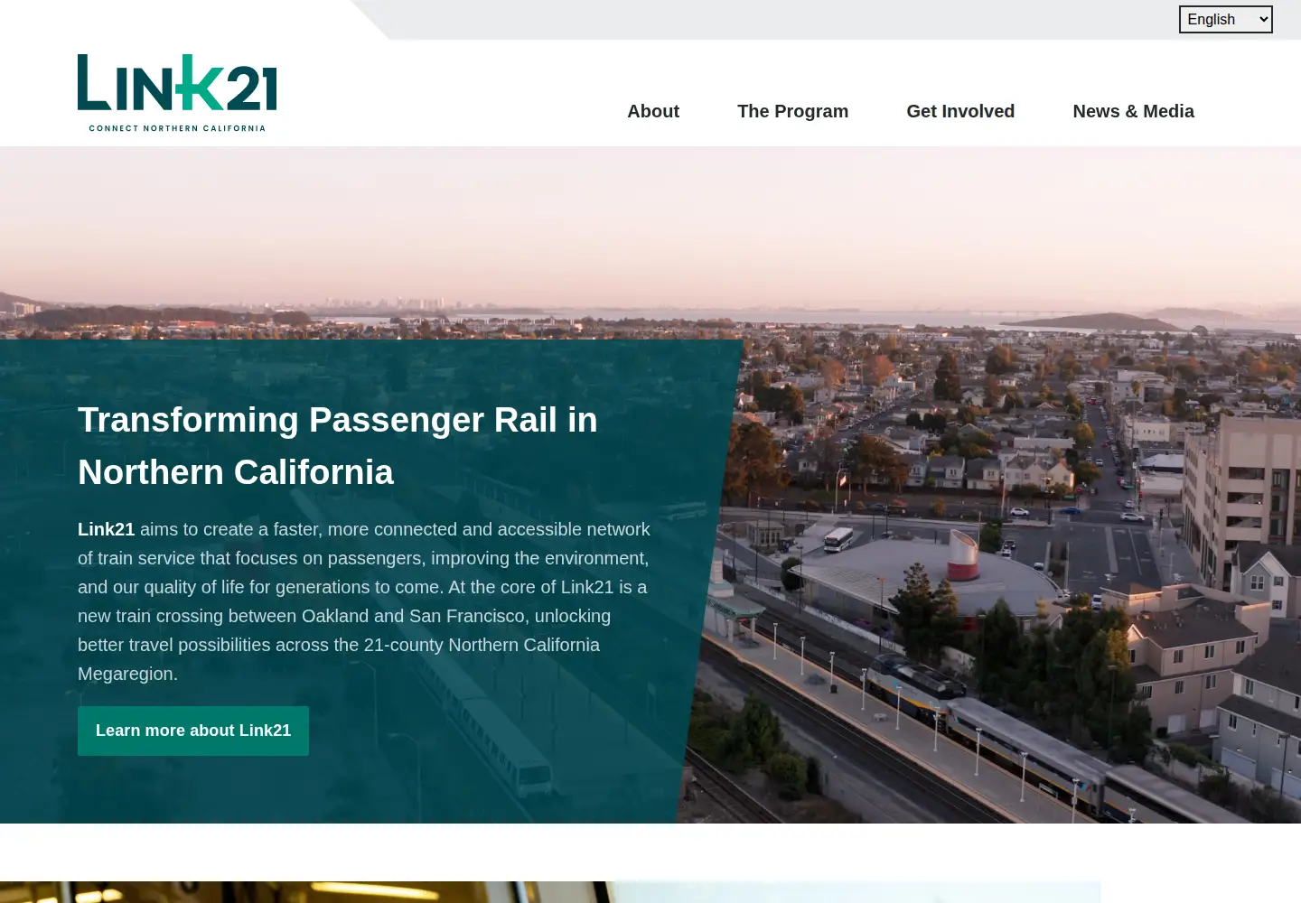 Captured homepage of link21program.org in the current scan