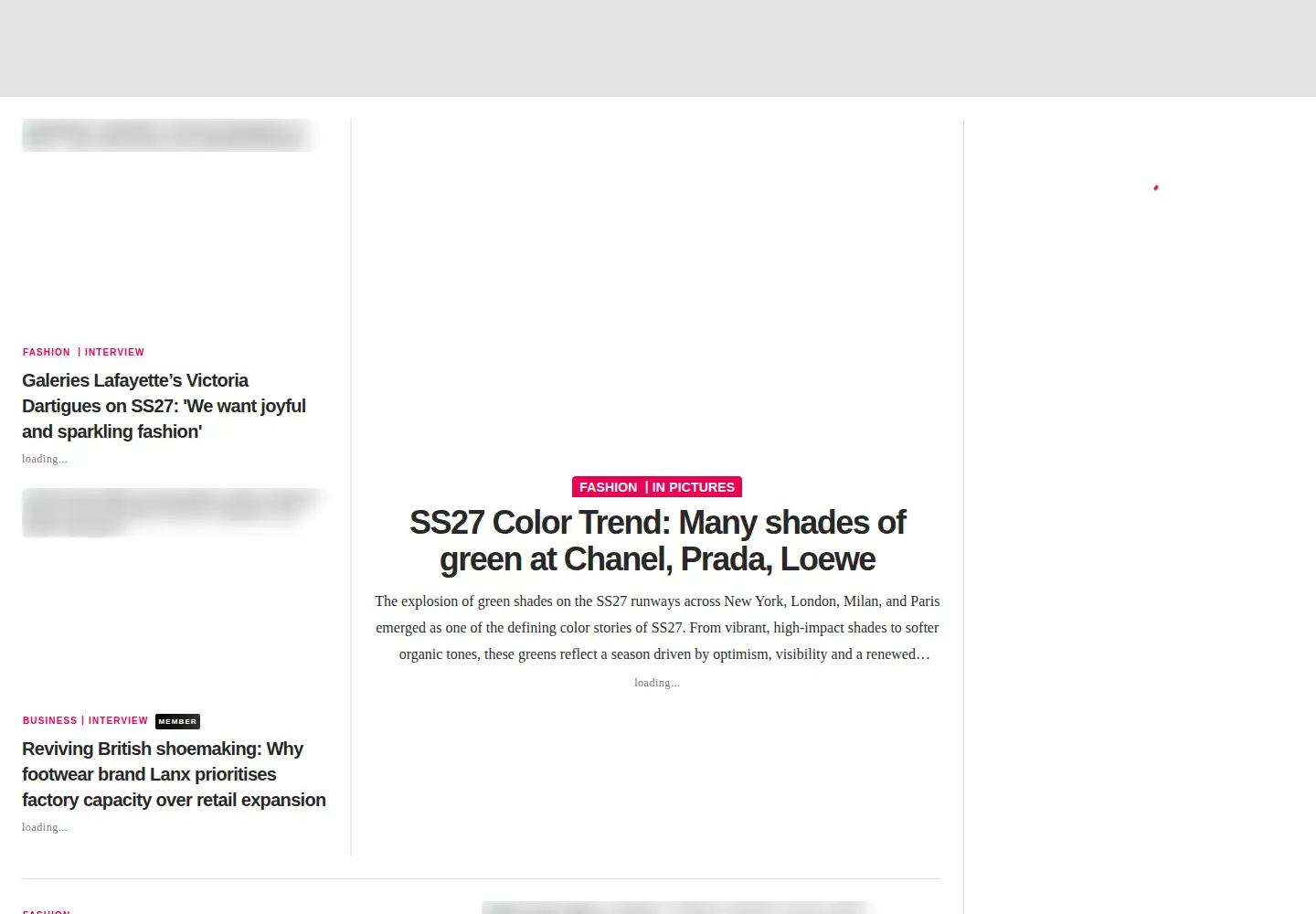 Screenshot of fashionunited.in