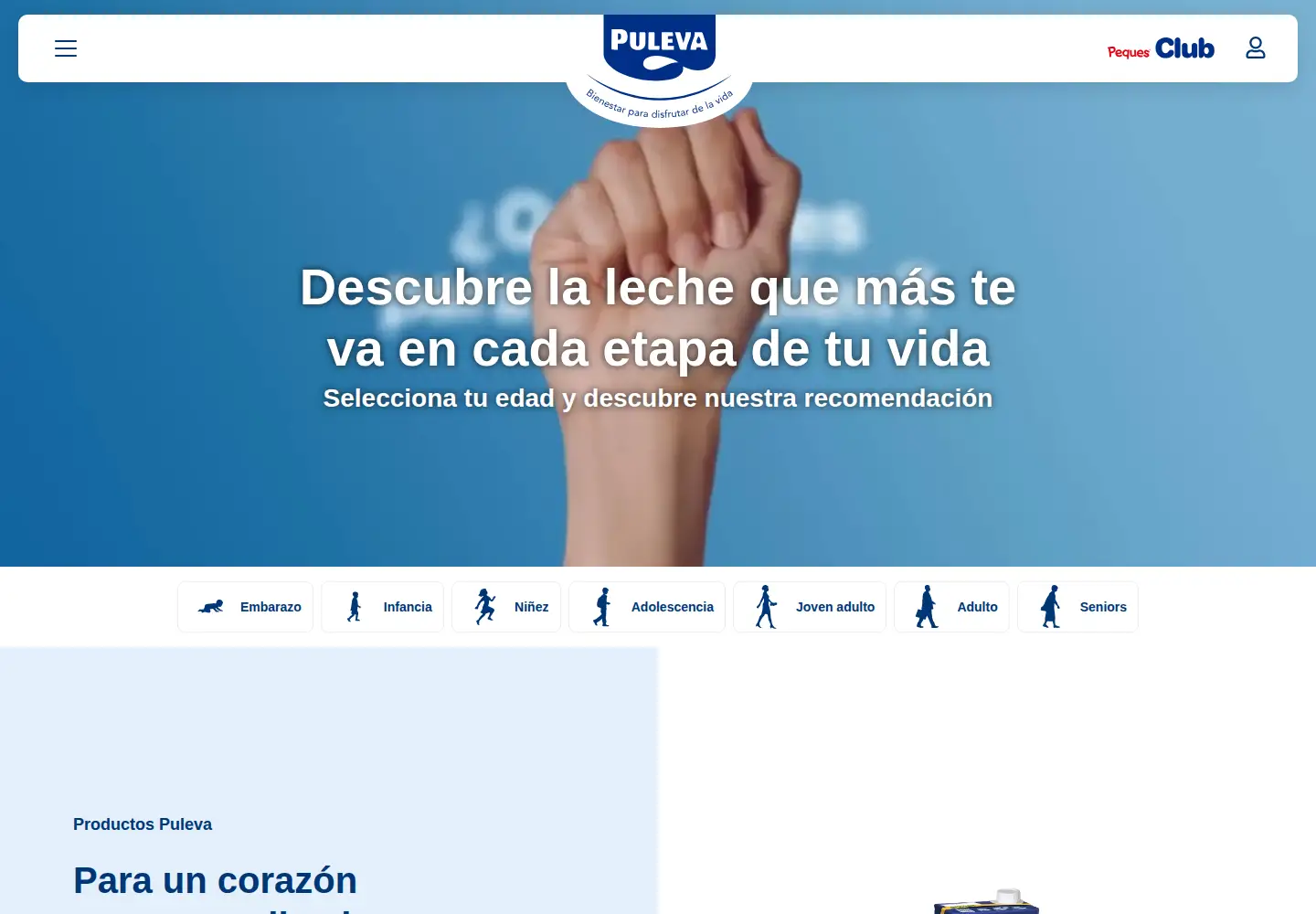 Screenshot of lechepuleva.es