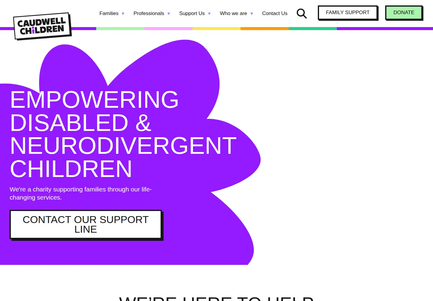 Screenshot of caudwellchildren.com