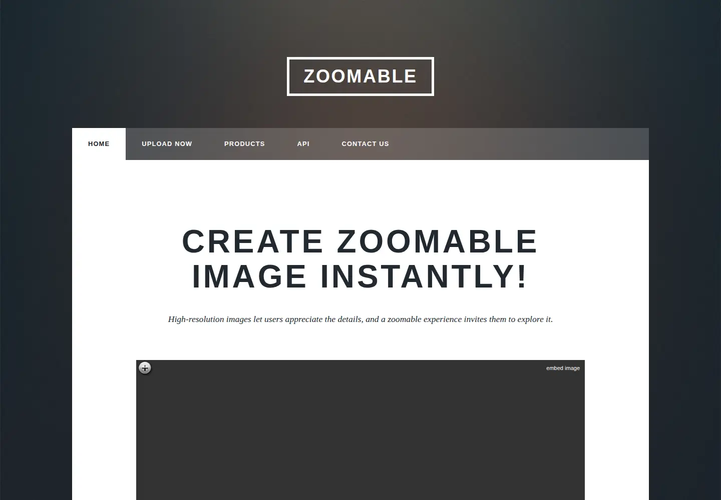 Screenshot of zoomable.ca