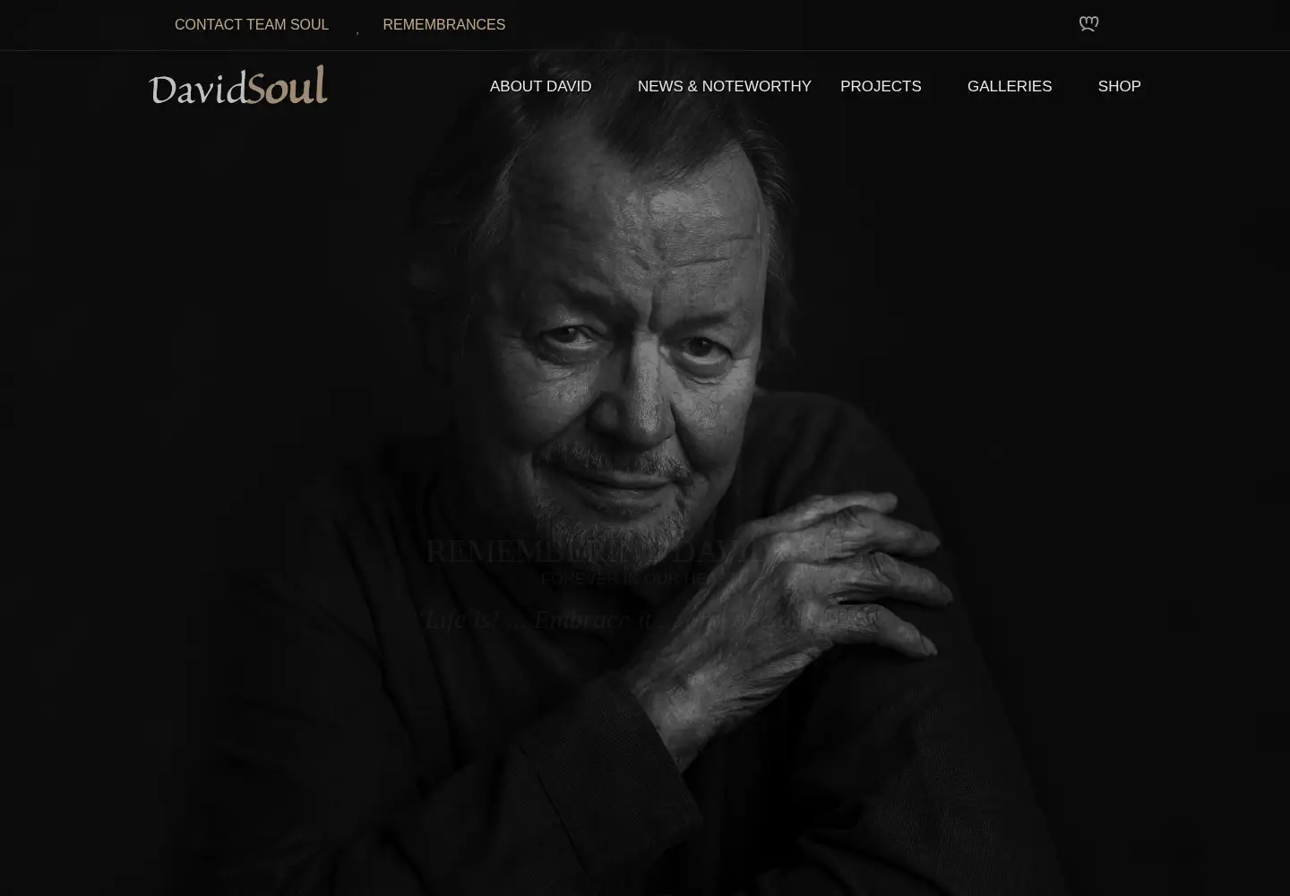 Screenshot of davidsoul.com