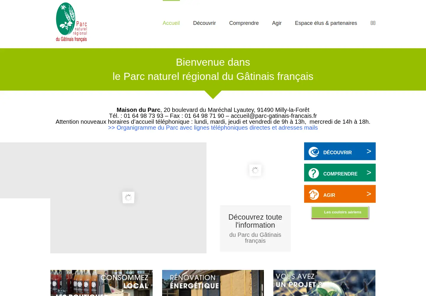Screenshot of parc-gatinais-francais.fr