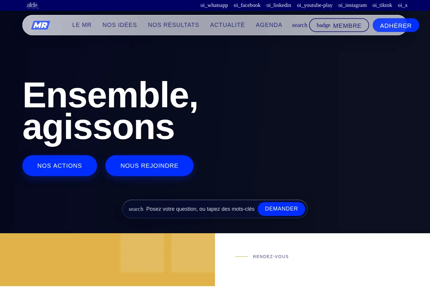 Screenshot of mr.be