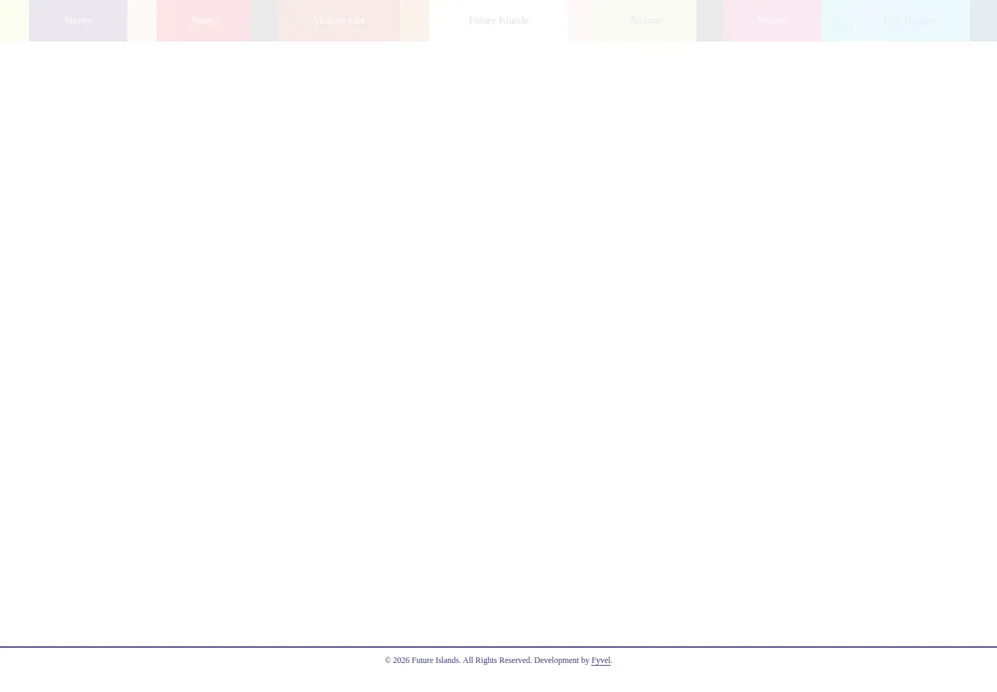 Screenshot of future-islands.com