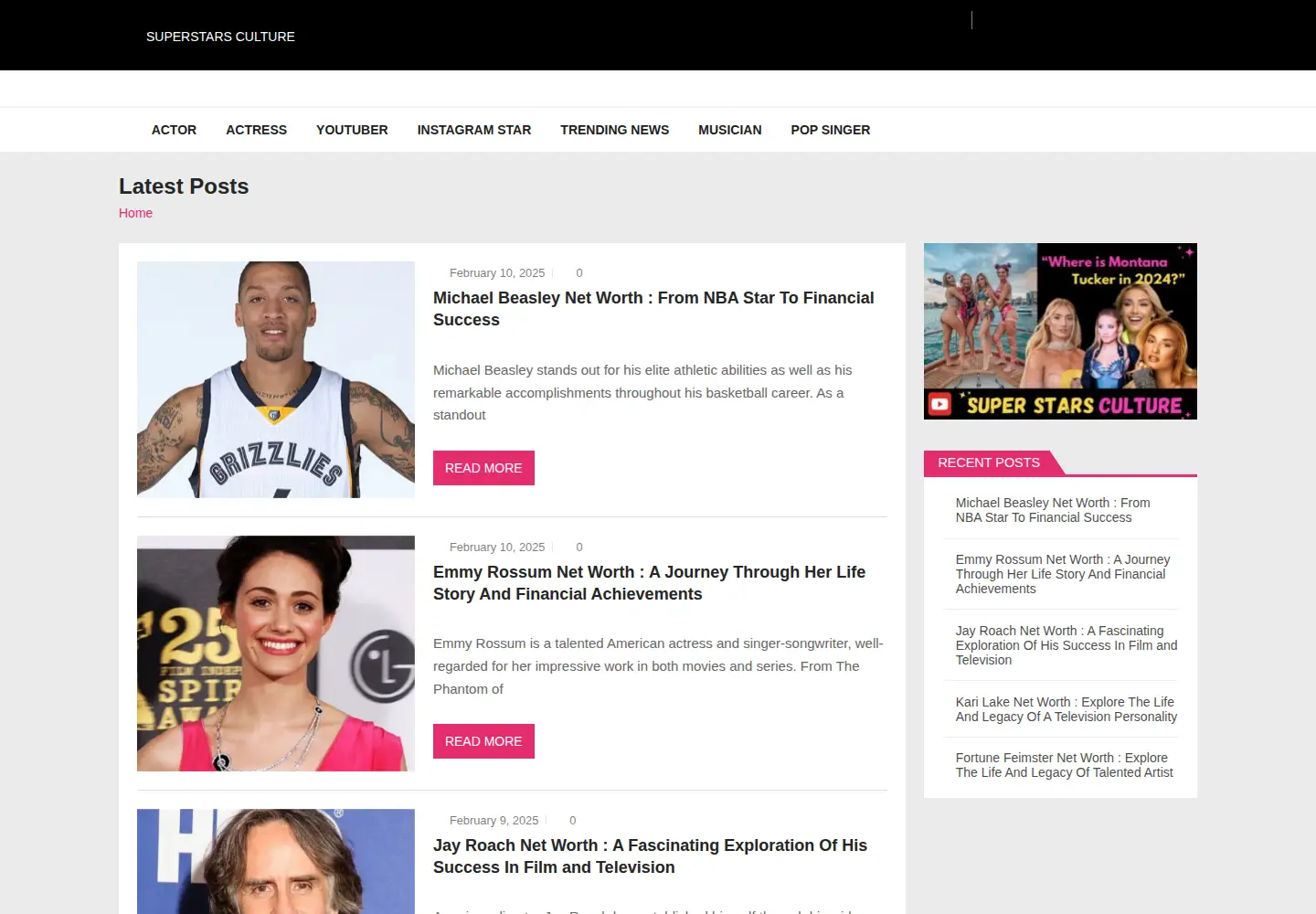 Captured homepage of popularbio.com in the current scan