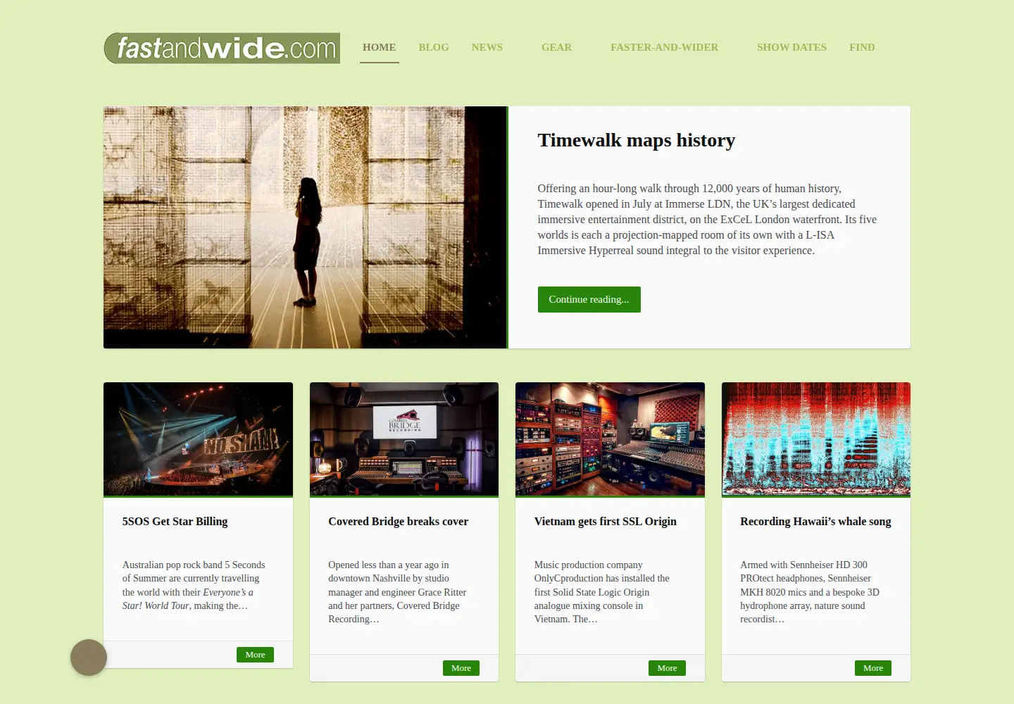 Screenshot of fast-and-wide.com