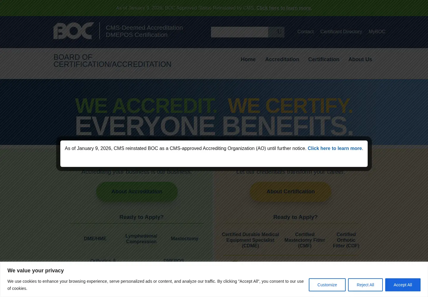 Screenshot of bocusa.org