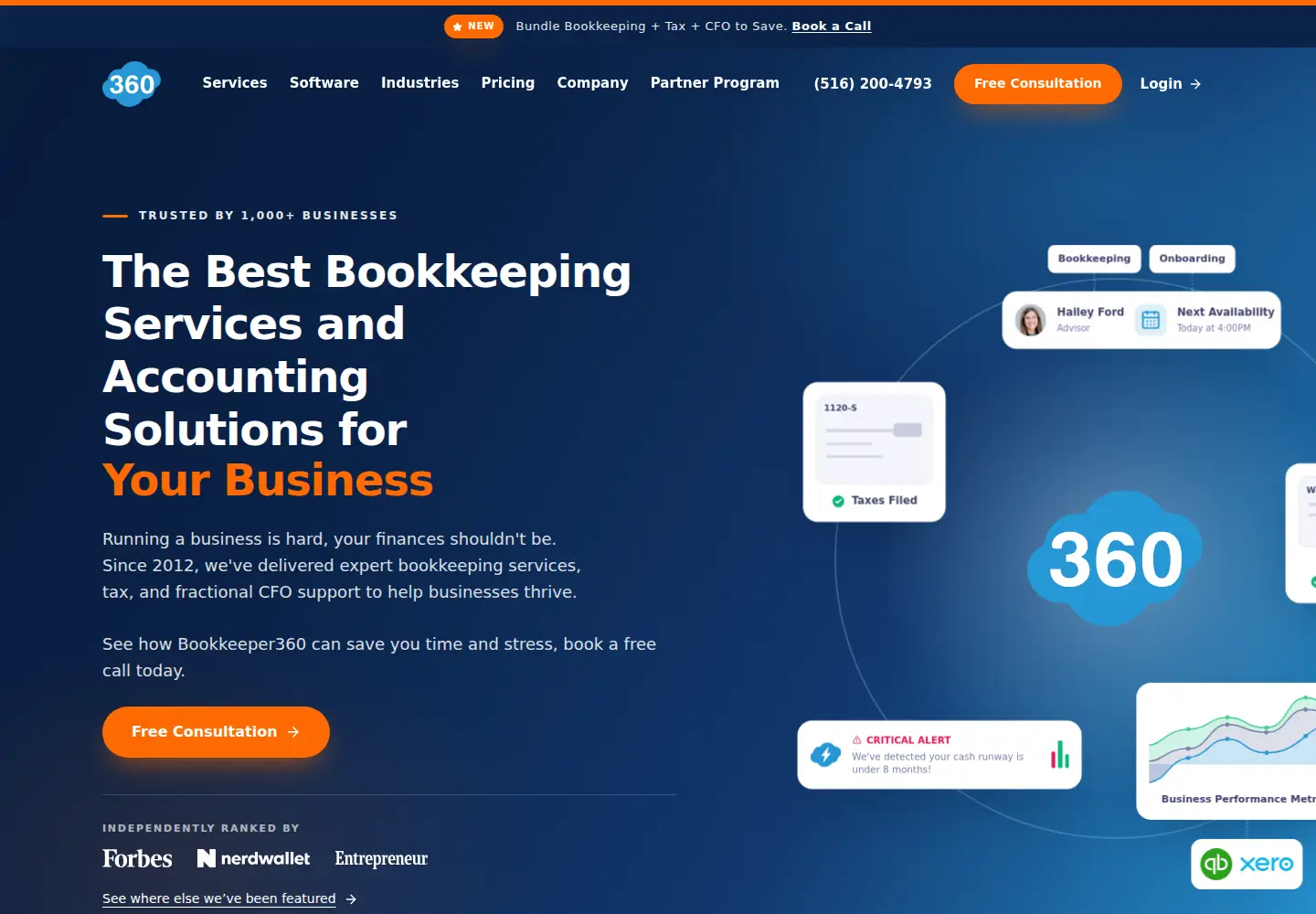 Screenshot of bookkeeper360.com