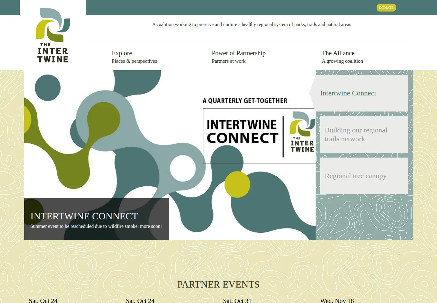 Screenshot of theintertwine.org